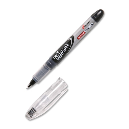 Skilcraft Liquid Impression Porous Point Pen - Medium Point - Black Ink (7520-01-519-4366)